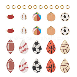 DIY Sports Themed Pendants Jewelry Making Finding Kits&nbsp;DIY-PJ0001-35