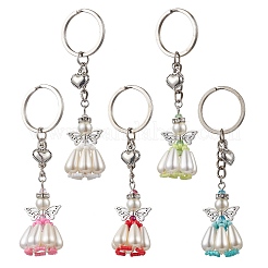Acrylic Imitation Pearl Keychain&nbsp;KEYC-MZ00030