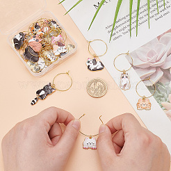 Brass Wine Glass Charms&nbsp;AJEW-GO00018