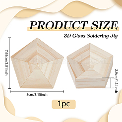 Wood 3D Glass Soldering Jig&nbsp;TOOL-WH0039-62A
