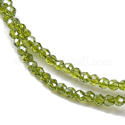 Transparent Electroplate Glass Beads Strands&nbsp;EGLA-H107-01A-AB10