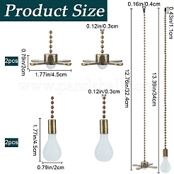 Alloy Ceiling Fan Pull Chain Extenders&nbsp;FIND-WH0290-21AB
