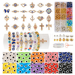 DIY Evil Eye Bracelet Making Kit&nbsp;DIY-TA0004-42