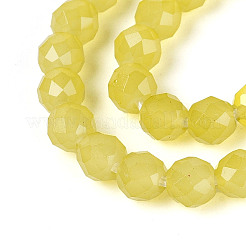 Imitation Jade Glass Beads Strands&nbsp;GLAA-T028-4mm-11J