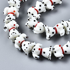 Handmade Bumpy Lampwork Beads Strands&nbsp;LAMP-Q031-002
