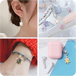 12Pcs 3 Colors Alloy Enamel Pendants&nbsp;ENAM-YW0005-80