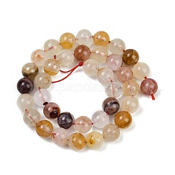 Natural Ferruginous Quartz Beads Strands&nbsp;G-U026-A08-10mm