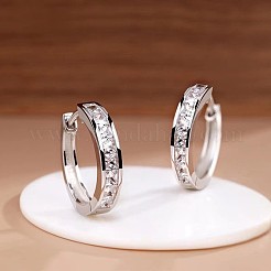 Alloy Crystal Rhinestone Hoop Earrings&nbsp;FS-WGDB9A7-01
