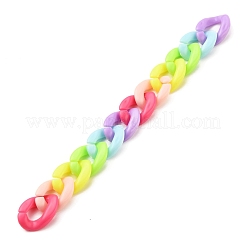 Imitation Jelly Handmade Acrylic Curb Chains&nbsp;AJEW-JB00772