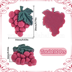 100Pcs Autumn Theme Resin Decoden Cabochons&nbsp;CRES-SC0002-96