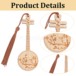 8Pcs 8 Style Ancient Style Bamboo Bookmarks&nbsp;AJEW-GO0001-48