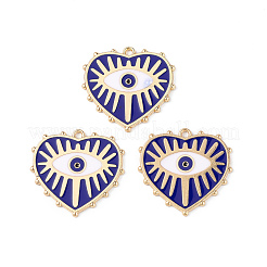 Rack Plating Alloy Enamel Pendants&nbsp;ENAM-K067-05E