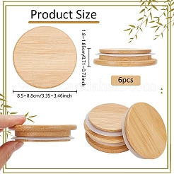 Bamboo Bottle Caps&nbsp;AJEW-WH0270-206