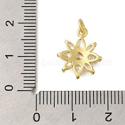 Rack Plating Brass Micro Pave Cubic Zirconia Pendants&nbsp;KK-I716-01G-02