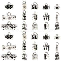 75Pcs 15 Styles Tibetan Style Alloy Tube Bails&nbsp;FIND-FS0004-50