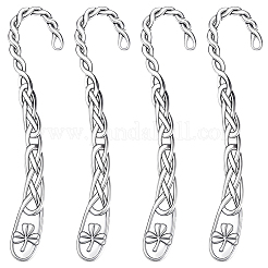 12Pcs Tibetan Style Alloy Bookmark Findings with Holes&nbsp;AJEW-SC0004-43