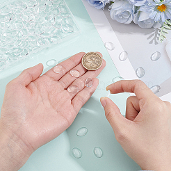 200Pcs Transparent Glass Cabochons&nbsp;GGLA-BBC0001-03