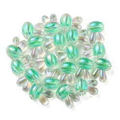 UV Plating Rainbow Iridescent Acrylic Beads&nbsp;X1-PACR-E001-05B
