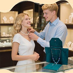 Velvet Jewelry Storage Bags with Flip Lid&nbsp;AJEW-WH0609-435B