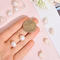 10Pcs Natural Freshwater Pearl Pendants&nbsp;FIND-CA0009-02C