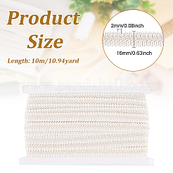 Polyester Braided Lace Trim&nbsp;OCOR-WH0074-92A
