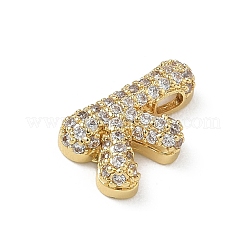 Brass Micro Pave Cubic Zirconia Pendants&nbsp;KK-A300-02G-K