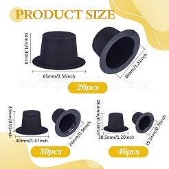 90Pcs 3 Styles Plastic Hat Micro Landscape Home Dollhouse Accessories&nbsp;AJEW-BC0008-20