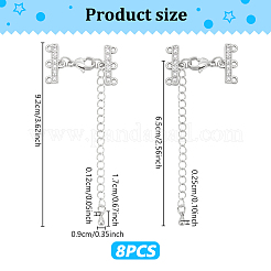 Brass Micro Pave Clear Cubic Zirconia Rectangle Chandelier Component Links&nbsp;FIND-UN00030