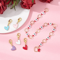 6Pcs Knitting Row Counter Chains & Locking Stitch Markers Kits&nbsp;HJEW-JM01490