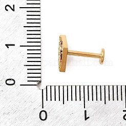 F136 Titanium Pave Cubic Zirconia Fruit Internally Threaded Labrets&nbsp;ME-CBA9828-06A-G