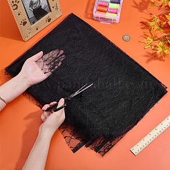 Halloween Theme Polyester Lace Fabric&nbsp;DIY-WH0699-75B-1