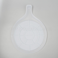 Round with Pattern Handle Dinner Plate Silicone Molds&nbsp;DIY-L021-56
