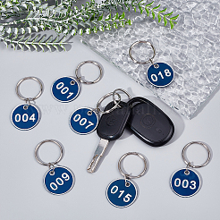 Aluminium Alloy Numbered Marking Identification Hang Tags&nbsp;AJEW-AR0001-45