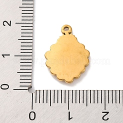 304 Stainless Steel Pendants&nbsp;STAS-M072-03A-G