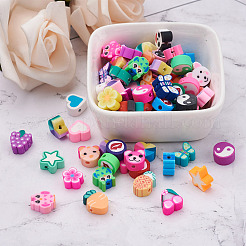330pcs 11 Style Handmade Polymer Clay Beads&nbsp;CLAY-FW0001-01