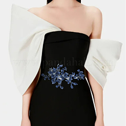 Polyester Embroidery Lace Appliques&nbsp;DIY-WH0888-042A