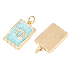 Brass Enamel Pendants&nbsp;KK-CBA62C2-01D