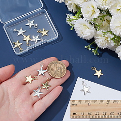12Pcs 2 Colors Brass Pendants&nbsp;KK-ME0001-58