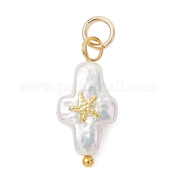 Natural Baroque Keshi Pearl Pendants&nbsp;PALLOY-JF05015