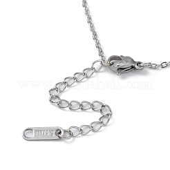 Non-Tarnish Hollow Heart 304 Stainless Steel Pendant Necklaces&nbsp;LS-NJEW-C033-01A-P
