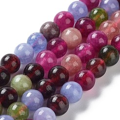 Dyed Natural Malaysia Jade Beads Strands&nbsp;G-G021-01A-03