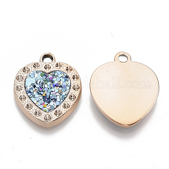 UV Plating Acrylic Pendant Rhinestone Settings&nbsp;X-PACR-R245-12