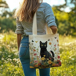 Canvas Women's Tote Bags&nbsp;ABAG-WH0057-002