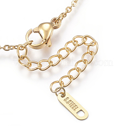 304 Stainless Steel Pendant Necklaces&nbsp;X-NJEW-P206-20G