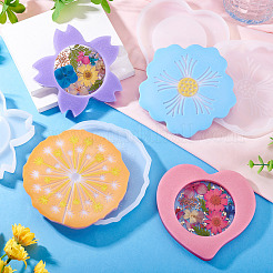 4Pcs 4 Styles Cup Mat Silicone Molds&nbsp;SIL-BG0001-01