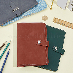 2Pcs 2 Colors Rectangle Imitation Leather Loose-leaf Notebook Book Covers&nbsp;AJEW-CL0006-29
