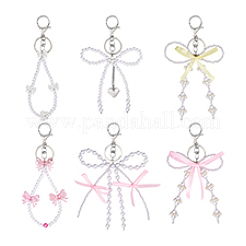 6Pcs Acrylic & Alloy & Plastic Keychain&nbsp;KEYC-PH01538