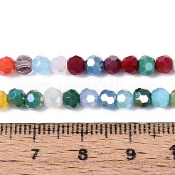 Electroplate Opaque Glass Beads Strands&nbsp;EGLA-A035-P4mm-HA01