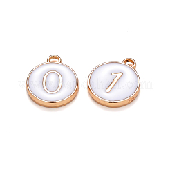 Light Gold Plated Alloy Enamel Charms&nbsp;ENAM-T010-01G