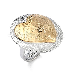 304 Stainless Steel Cuff Open Rings&nbsp;RJEW-F202-02B-GP